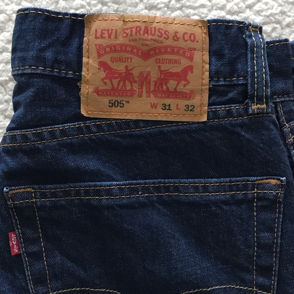Levi's Dark Blue Straight Jeans